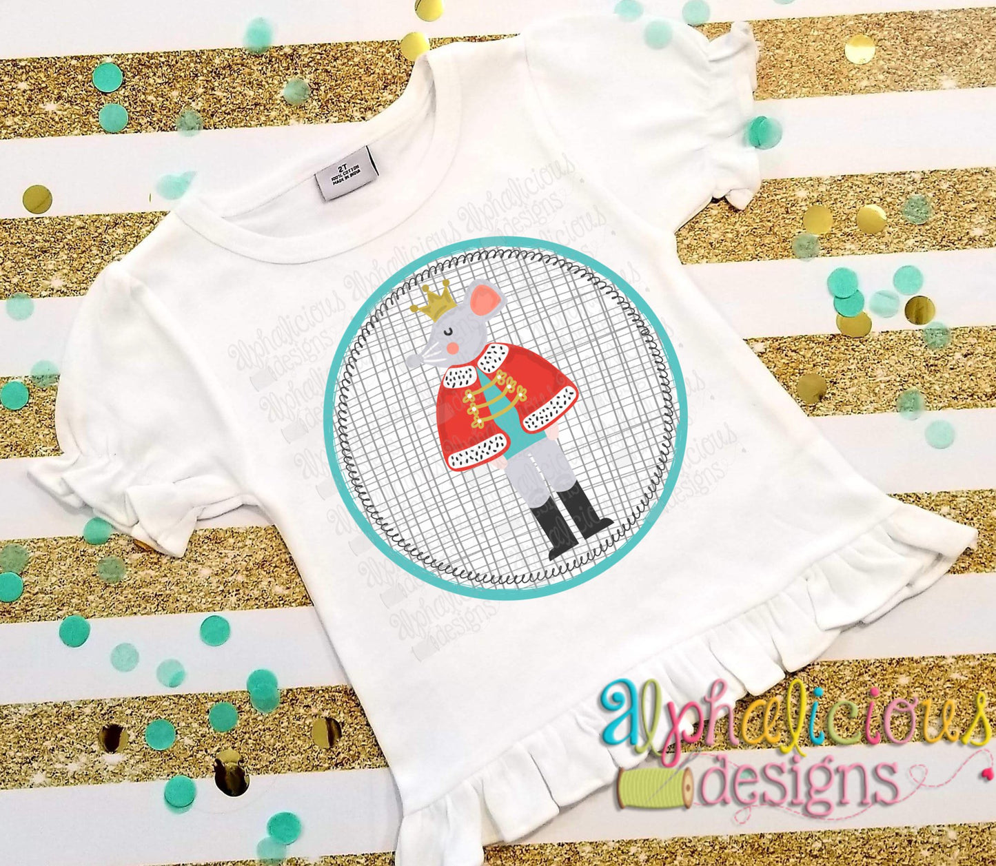 Nutcracker Mouse King In Circle-Printable