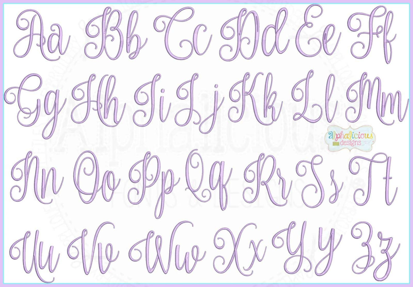 Olivia Embroidery Font