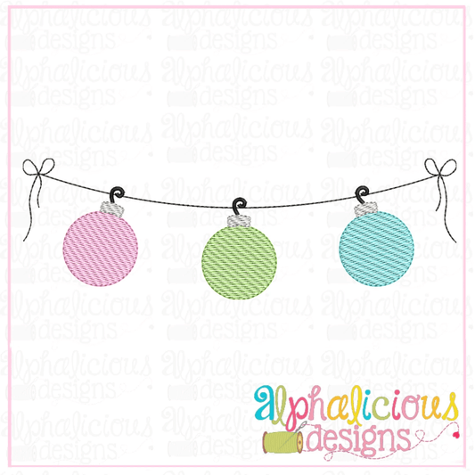 Ornament Bunting - Sketch