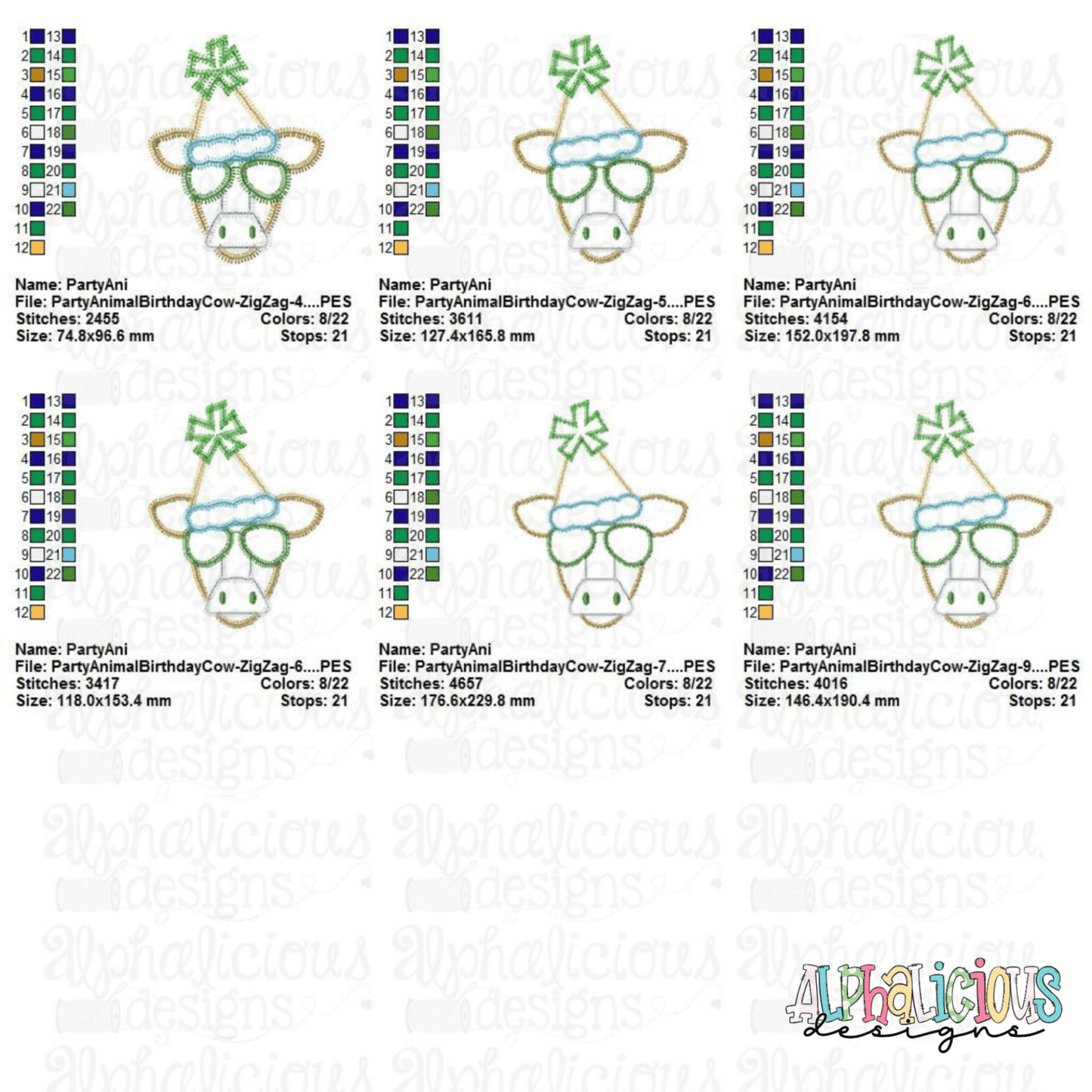 Party Animal Birthday Cow - ZigZag