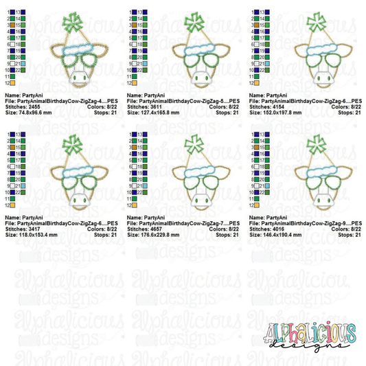 Party Animal Birthday Cow - ZigZag