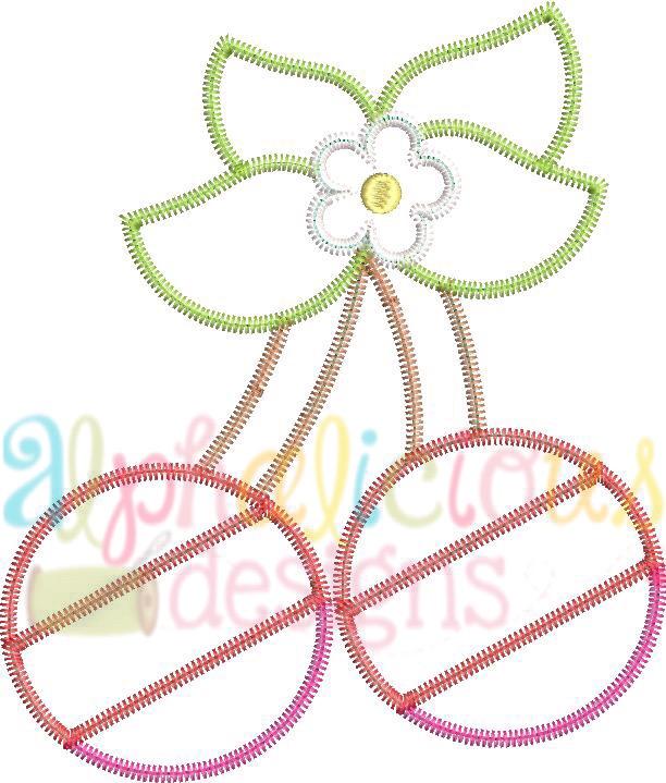 Patchwork Cherries-ZigZag