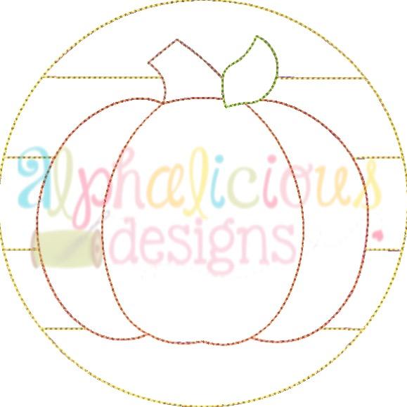 Patchwork Circle Pumpkin-Triple Bean