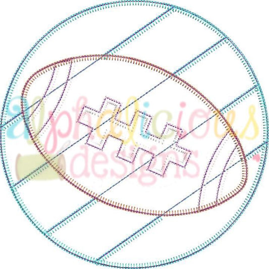 Patchwork Frame With Football-Blanket