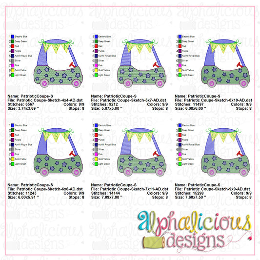 Patriotic Coupe-Sketch