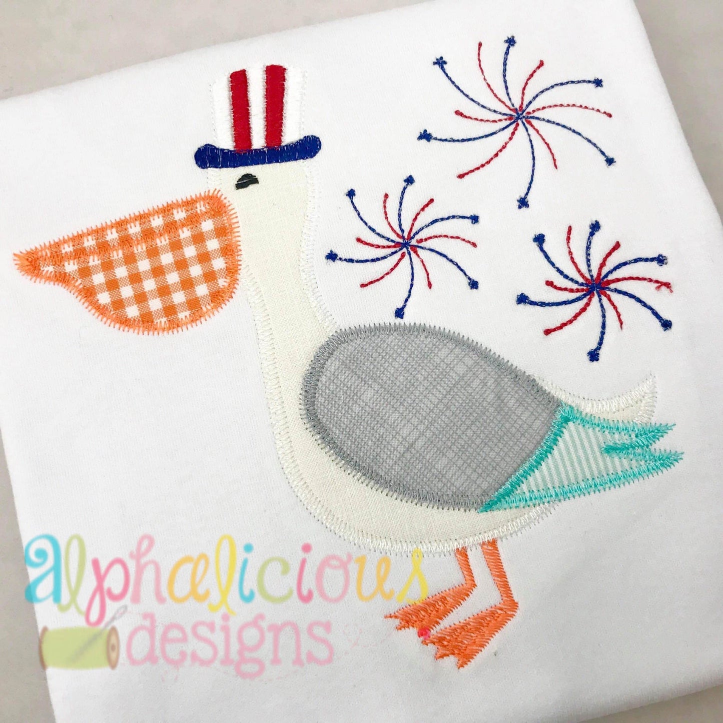 Patriotic Pelican-ZigZag