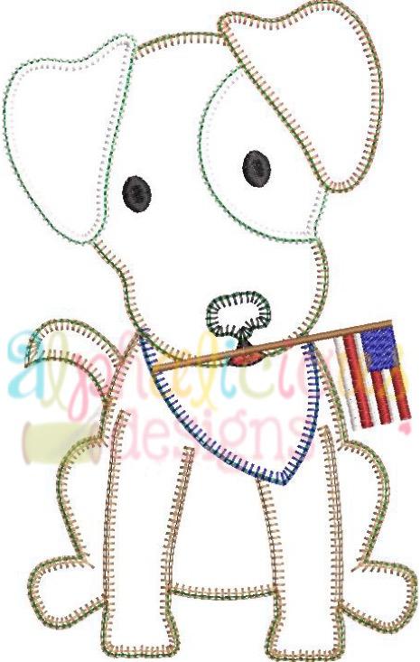 Patriotic Pup-Blanket