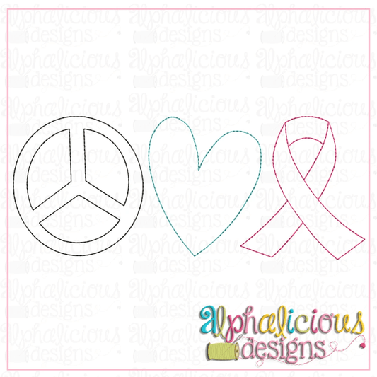 Peace Love & Awareness-Triple Bean