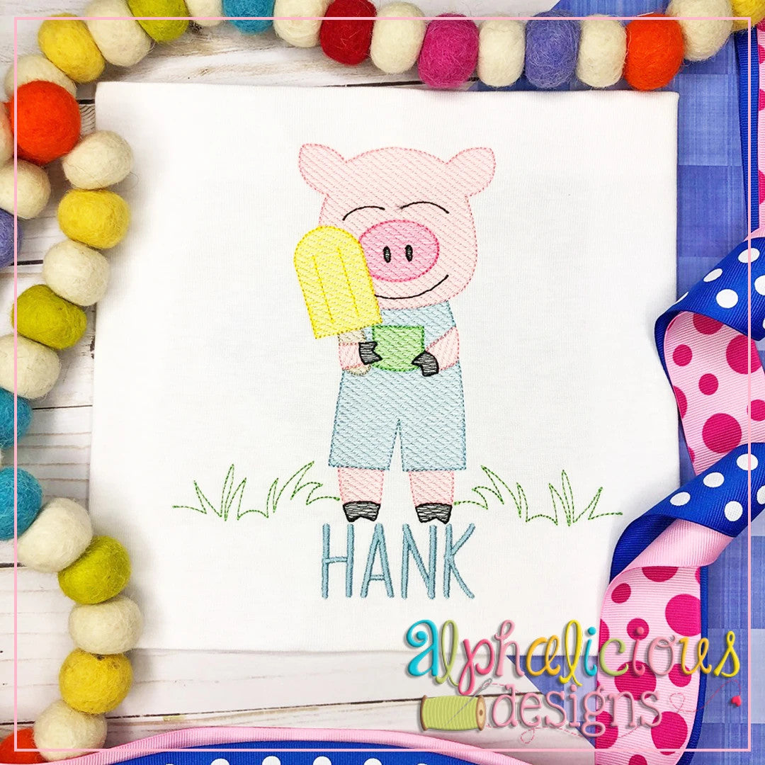 Piggie with Popsicle-Sketch