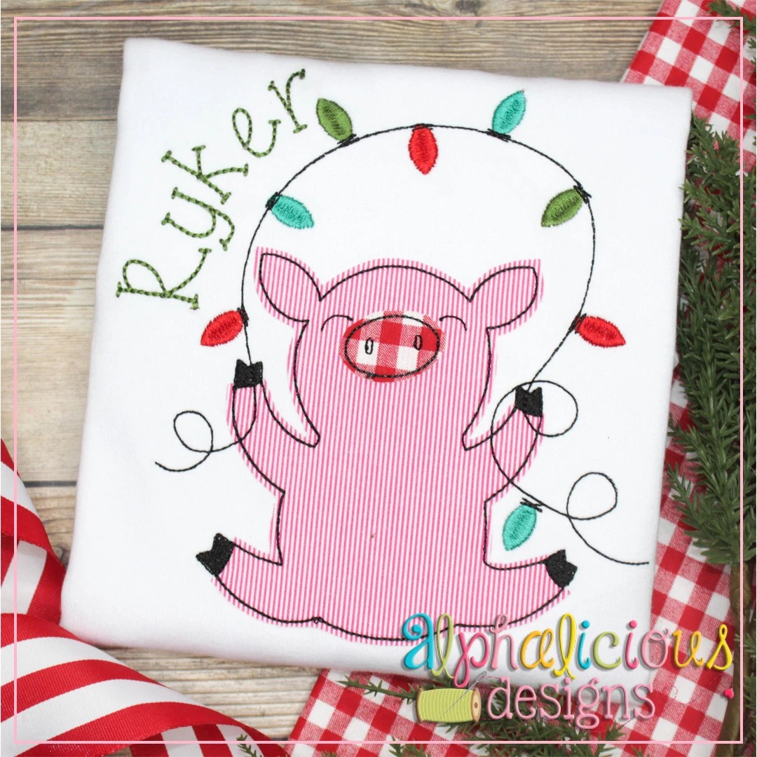 Pig with Lights-Triple Bean