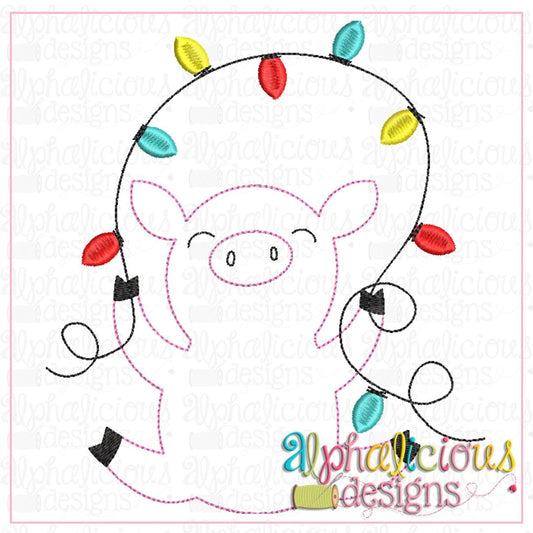 Pig with Lights-Triple Bean