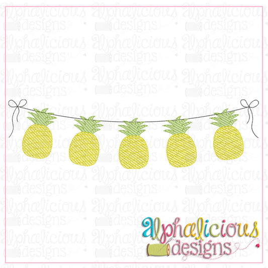 Pineapple Bunting-Sketch
