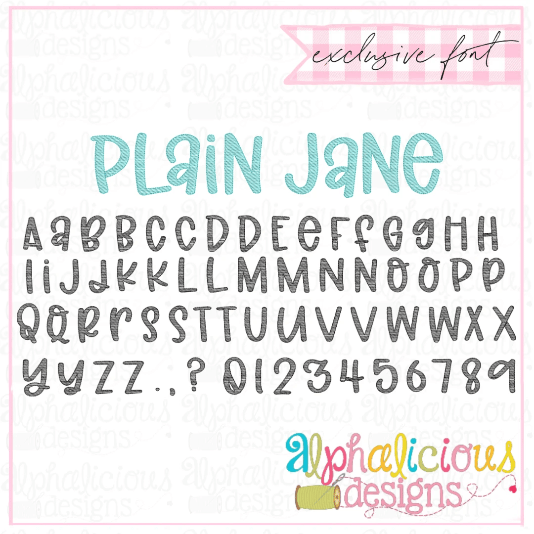 Plain Jane Font - Sketch