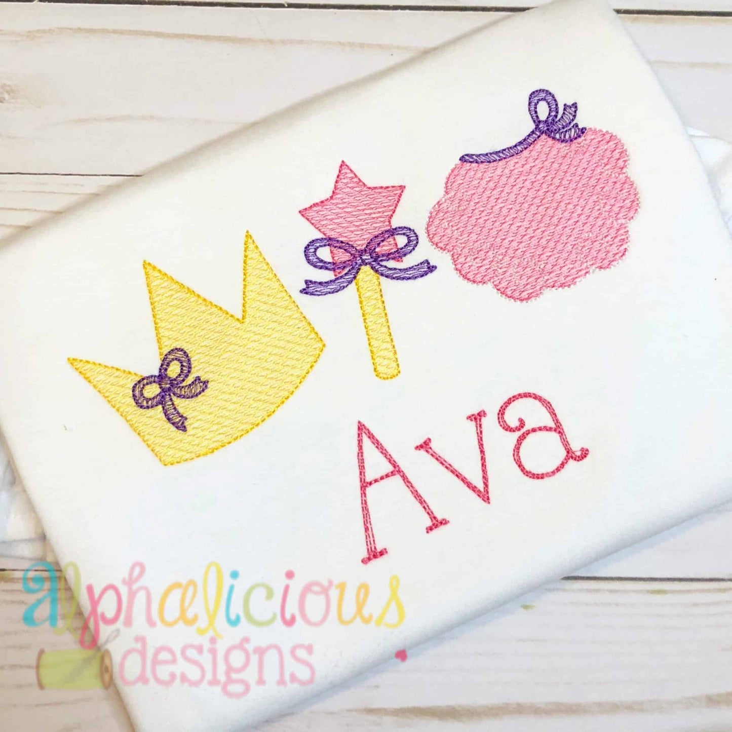 Pretty Little Princess-Sketch Embroidery