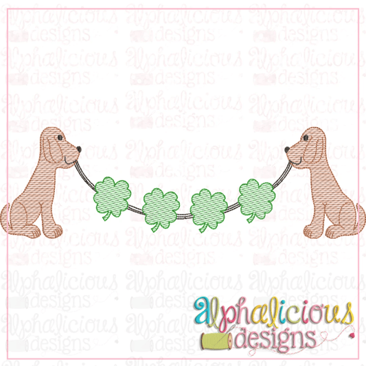 Pup Swag-Shamrock-Sketch