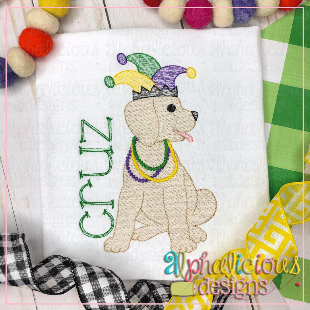 Pup with Jester Hat-sketch