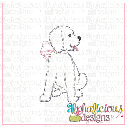 Pup with Bow-Blanket