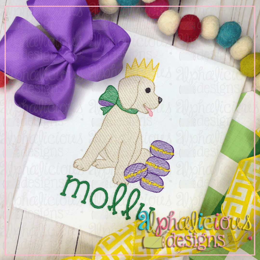 Pup with Macaroons-Sketch