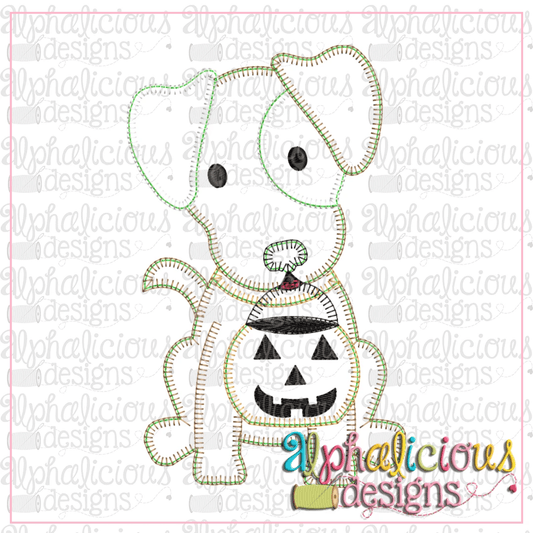 Pup with Pumpkin- Blanket