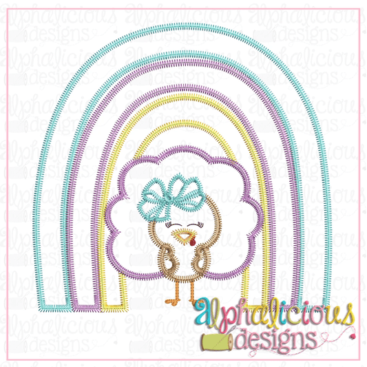 Rainbow with Turkey Girl - ZigZag