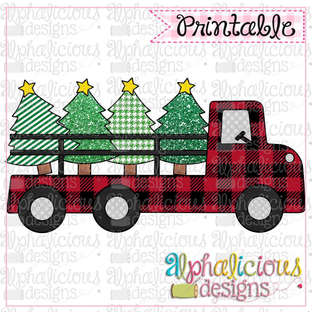 Red Buffalo Plaid Truck