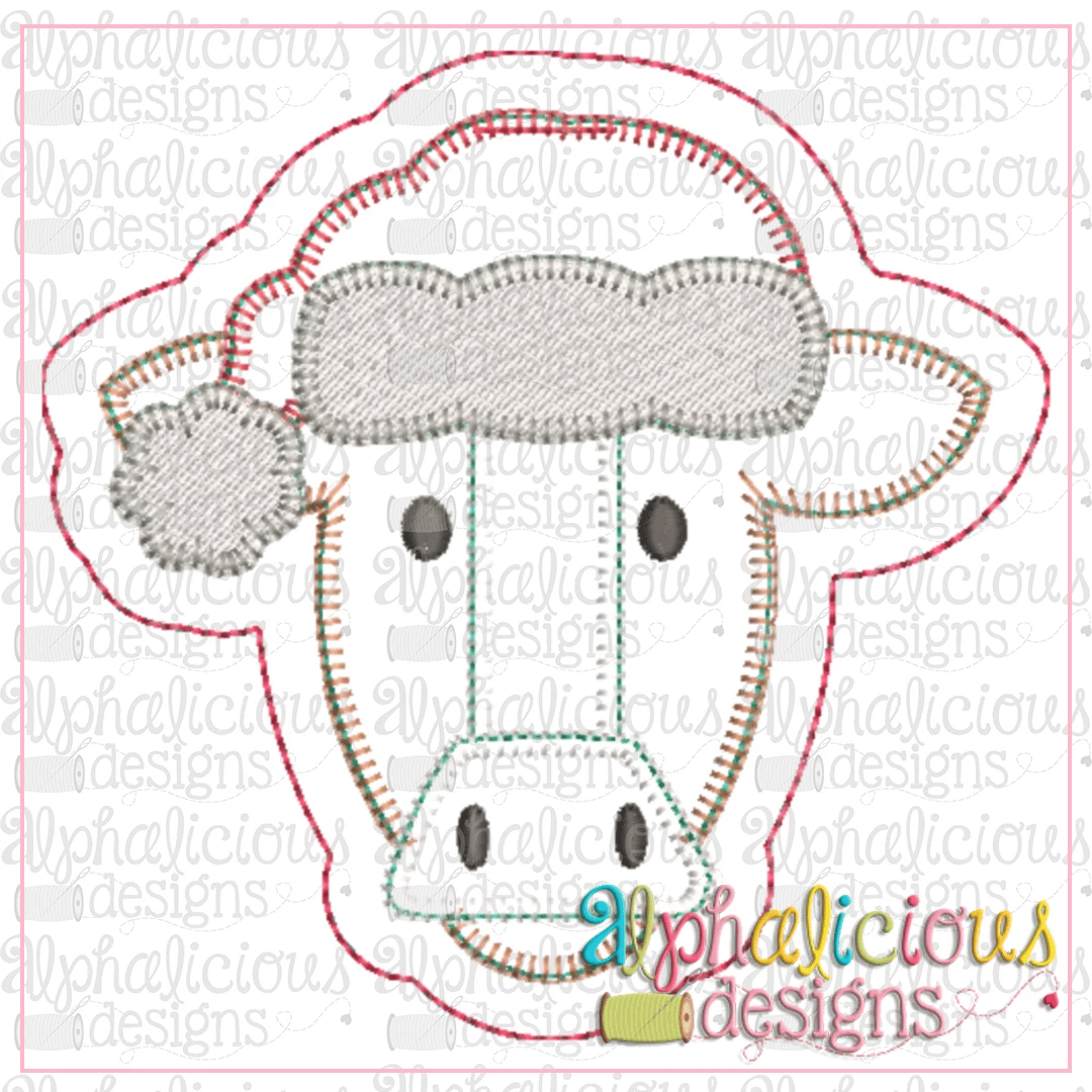 Santa Cow-ITH Ornament