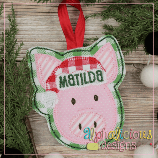 Santa Pig-ITH Ornament