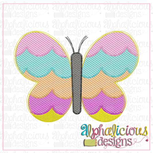 Scallop Butterfly-Sketch