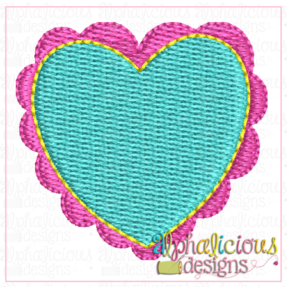 Scalloped Heart-MINI- Fill