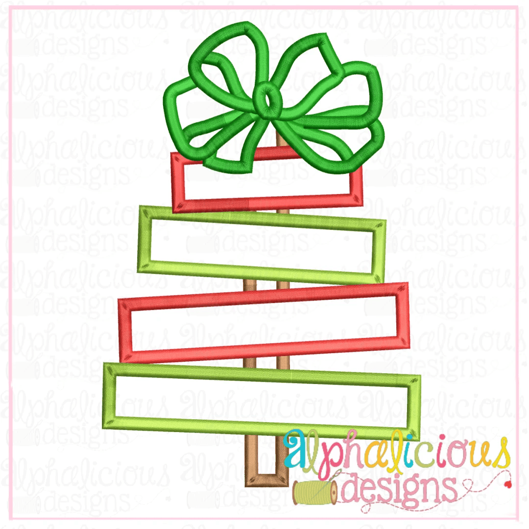 Scrap Tree with Bow - Satin