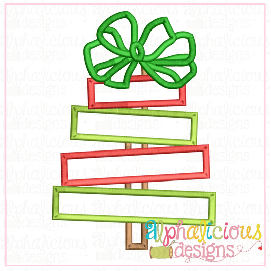 Scrap Tree with Bow - Satin