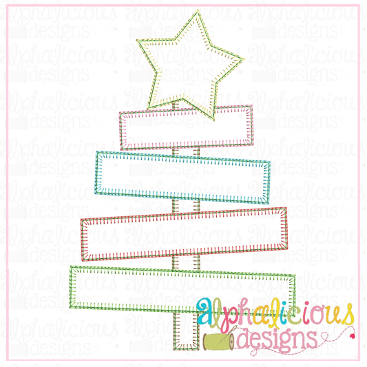 Scrap Tree with Star - Blanket