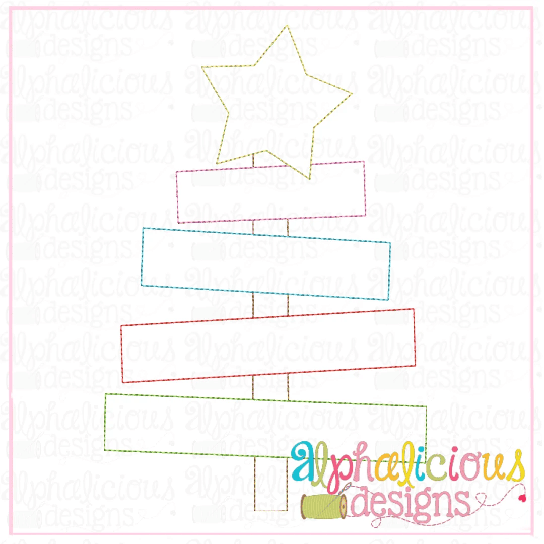Scrap Tree with Star - Triple Bean