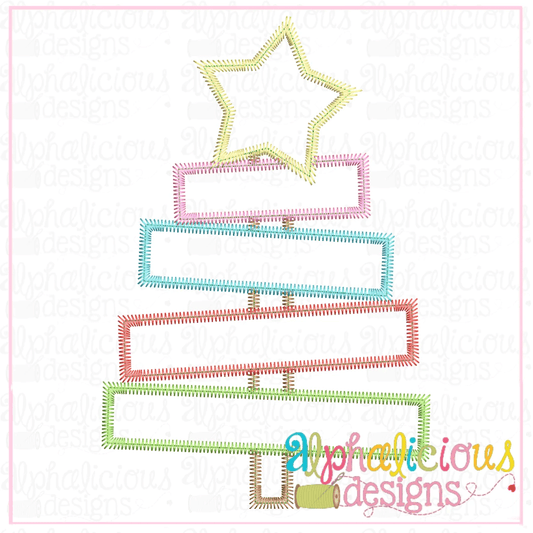 Scrap Tree with Star - ZigZag