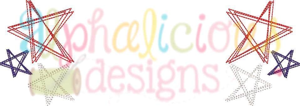 Scribble Stars Monogram Frame-Scribble Embroidery