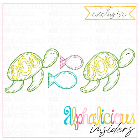 Sea Turtle Three in a Row-Blanket