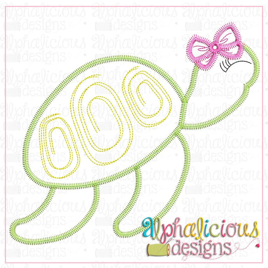 Sea Turtle with Bow-ZigZag