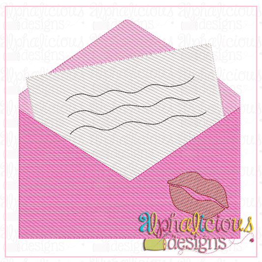 Sealed with a Kiss Envelope- Sketch