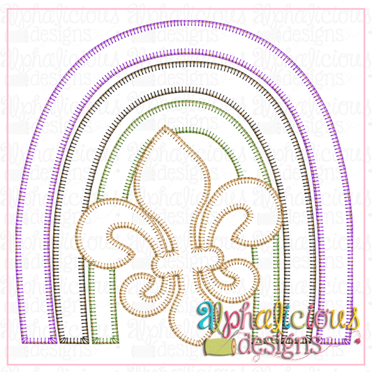 Rainbow with LaFleur- Blanket