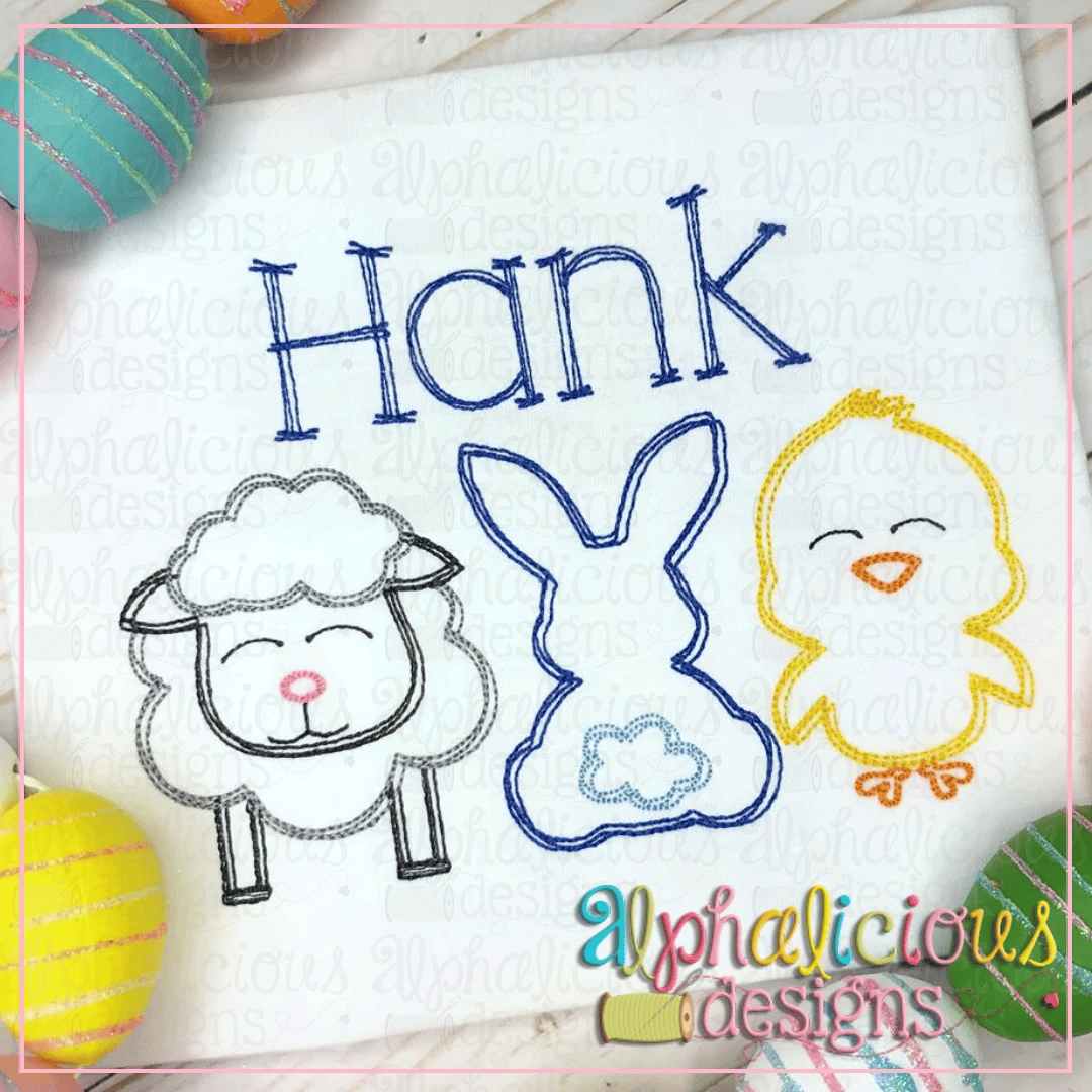 Sheep-Bunny-Chick-Scribble
