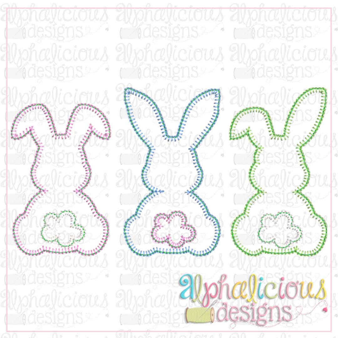 Simple Bunnies Three In A Row-Blanket