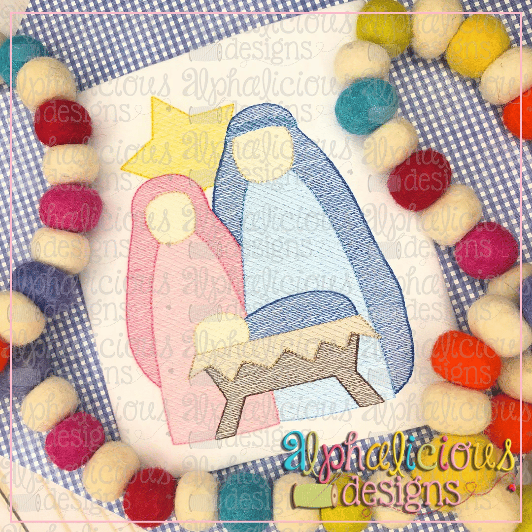 Simple Nativity-Sketch