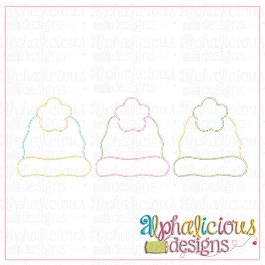 Snow Hats Three In A Row- Scribble