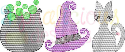 Spooky Night Three In A Row-Sketch