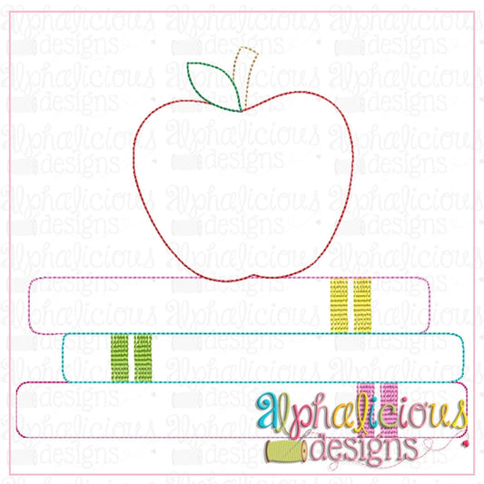 Stack of School Books-Triple Bean