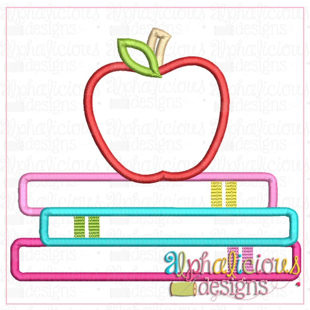 Stack of School Books-Satin