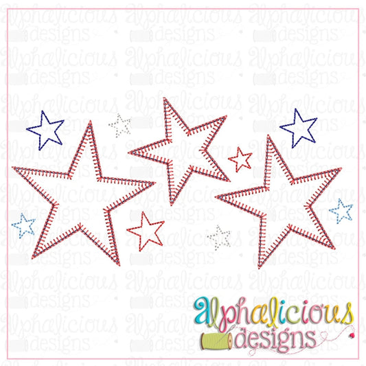 Stars Three in a Row-Blanket