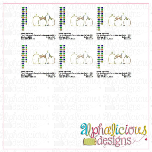 Fall Pumpkin Bunch-Blanket