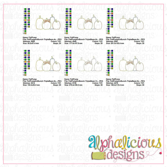 Fall Pumpkin Bunch-Triple Bean