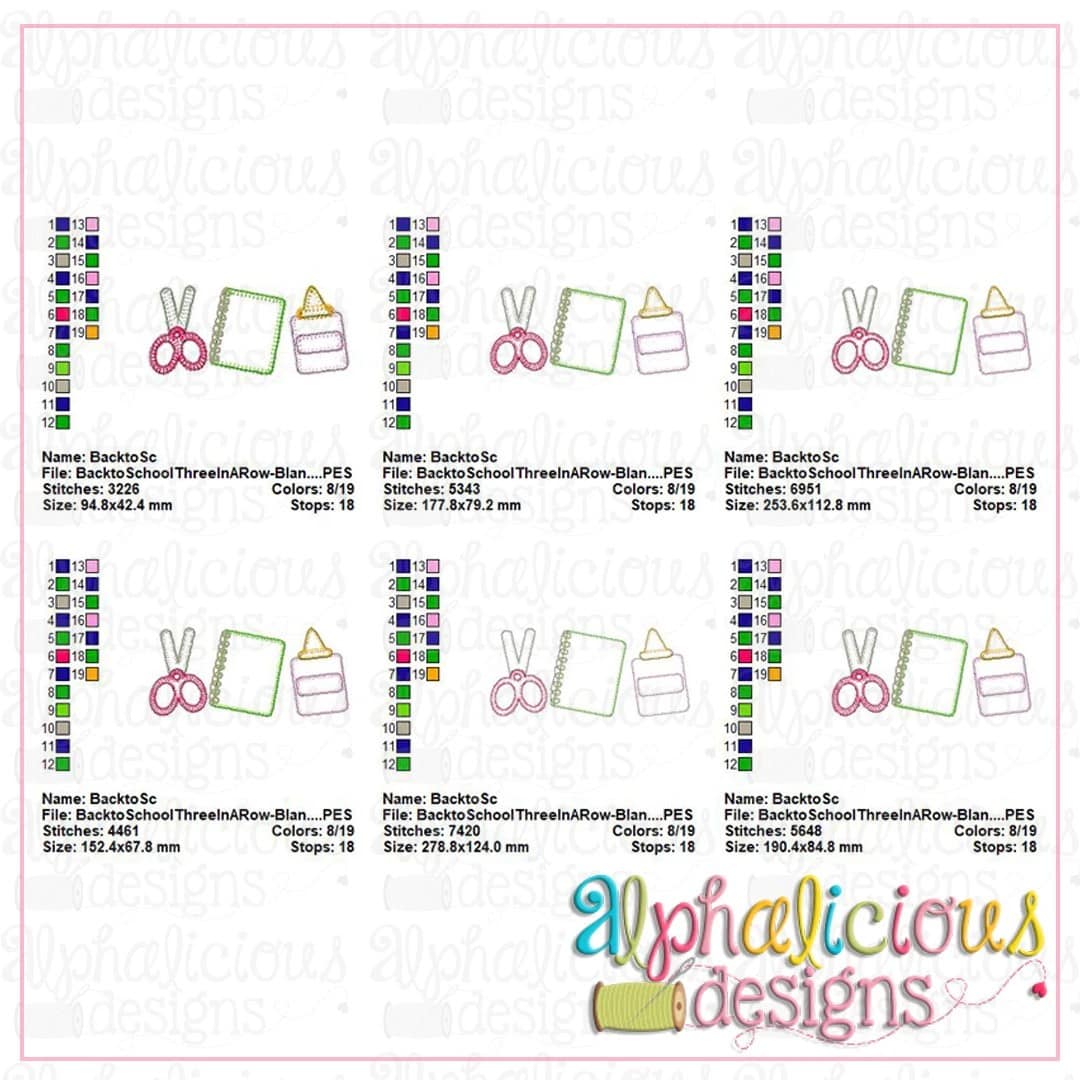 Back to School Three in a Row-Blanket